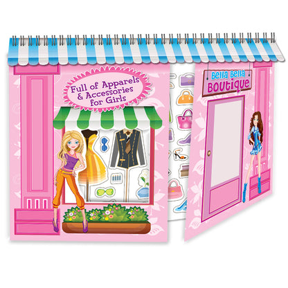 Bela Bela Boutique – Stickers | Creative Sticker Activity Book for Kids | Fun Dress-Up & Pretend Play