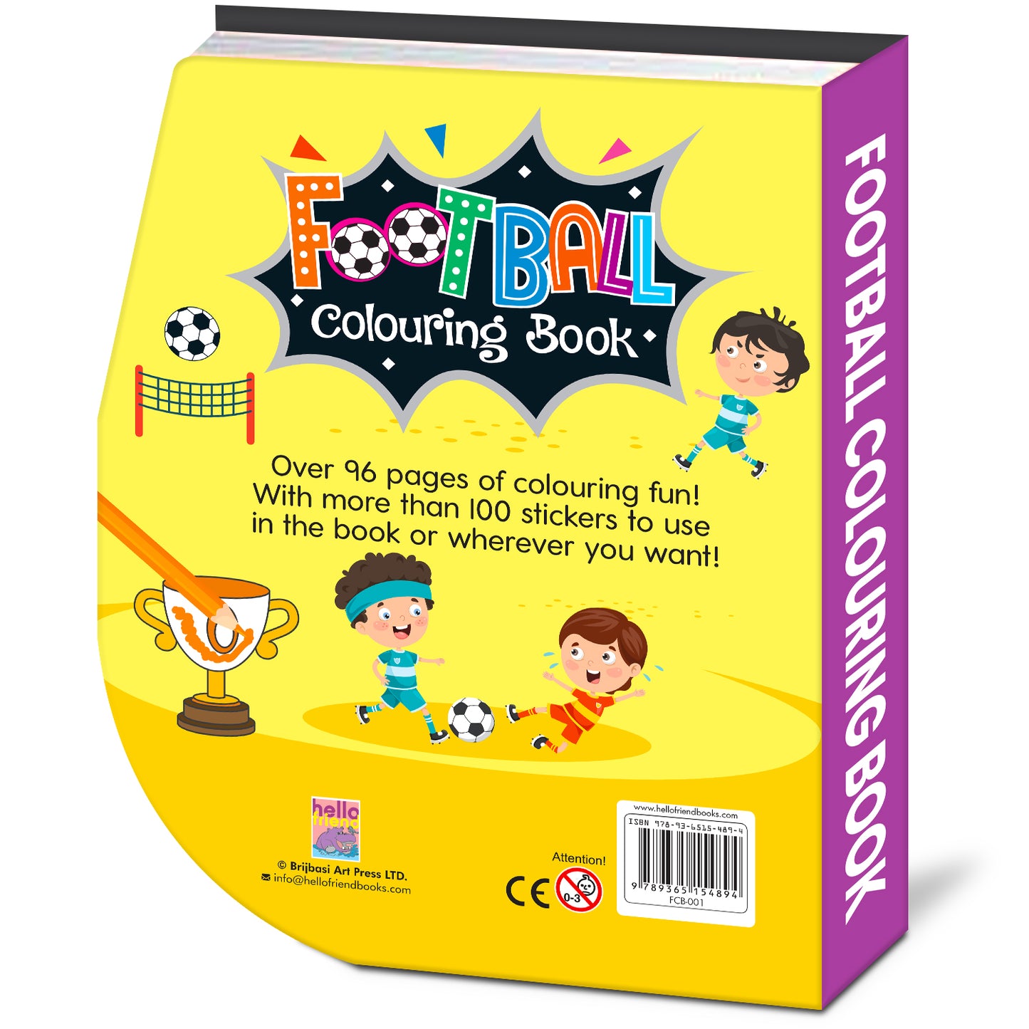 Boy Football Fun | Colouring & Sticker Activity Book for Kids