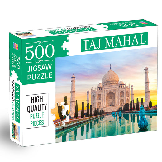 Taj Mahal Jigsaw Puzzle | 500 Pieces Puzzle for Kids & Families | Fun Brain & Learning Game
