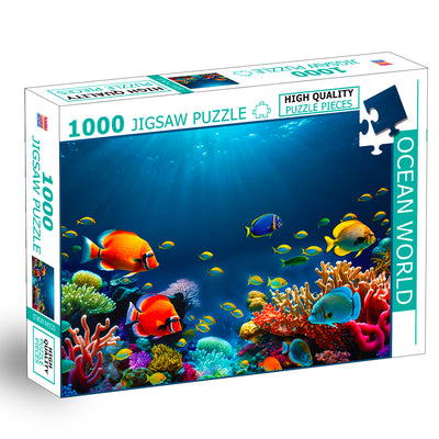 Ocean World Jigsaw Puzzle | 1000 Pieces Puzzle for Kids & Families | Fun Brain & Learning Game