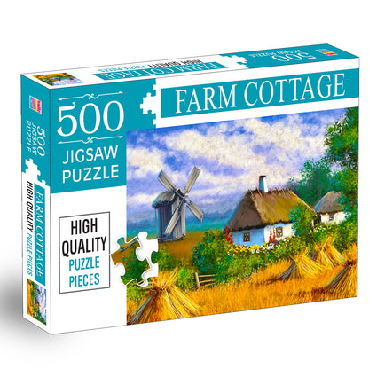 Farm Cottages Jigsaw Puzzle - Front Box