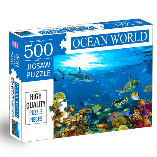 Ocean World Jigsaw Puzzle | 500 Pieces Puzzle for Kids & Families | Fun Brain & Learning Game