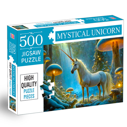 Mystical Unicorn Jigsaw Puzzle | 500 Pieces Puzzle for Kids & Families | Magical Unicorn Brain & Learning Game