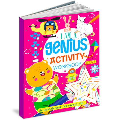 I Am a Genius Activity Workbook Book 1 - Front Cover 3D view
