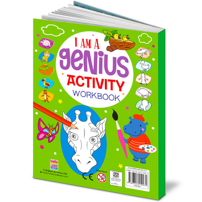I Am a Genius Activity Workbook Book 2 - Back Cover 3D view