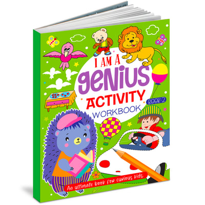 I Am a Genius Activity Workbook Book 2 - Front Cover 3D view