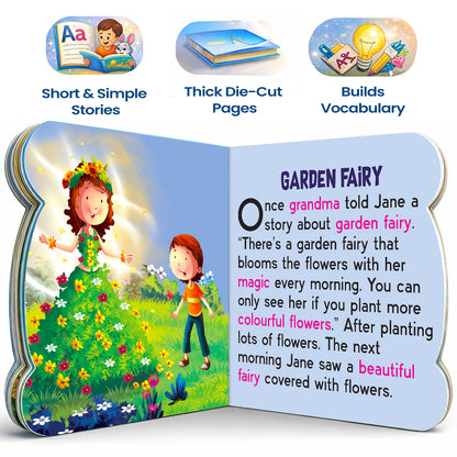5-in-1 Grandma Stories - Interior spread Garden Fairy story with features