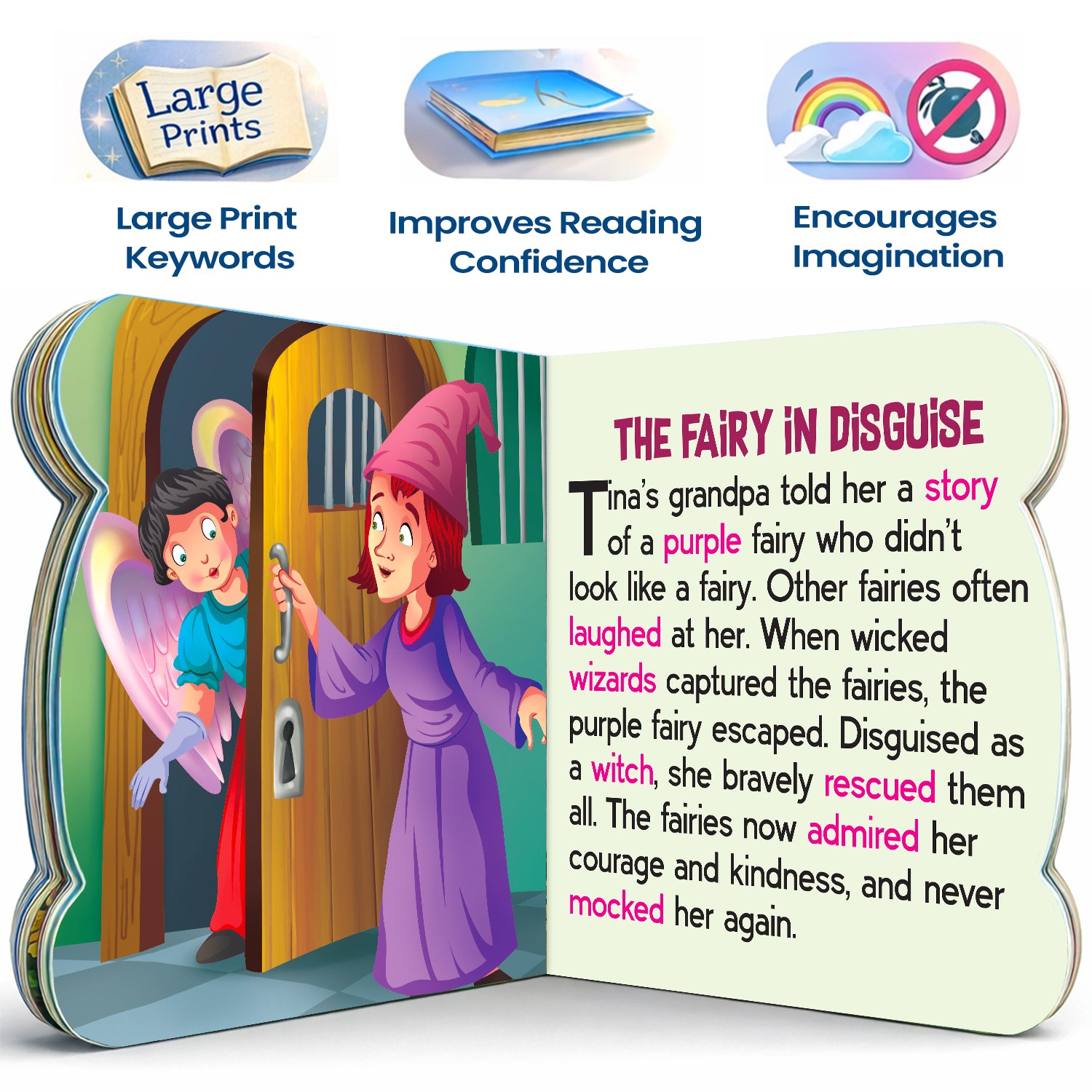 5-in-1 Grandpa Stories - Interior spread The Fairy in Disguise story with features