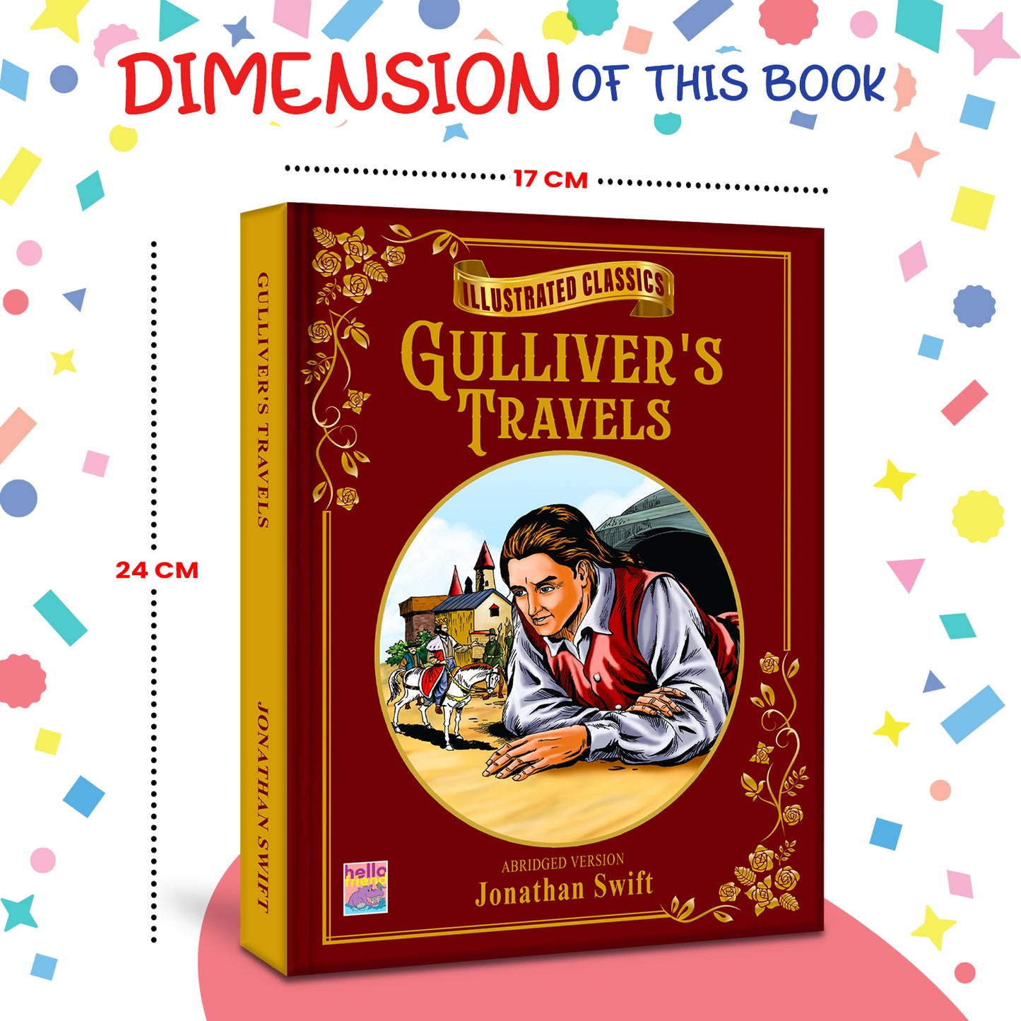 Gulliver's Travels - Book dimensions 17x24 cm