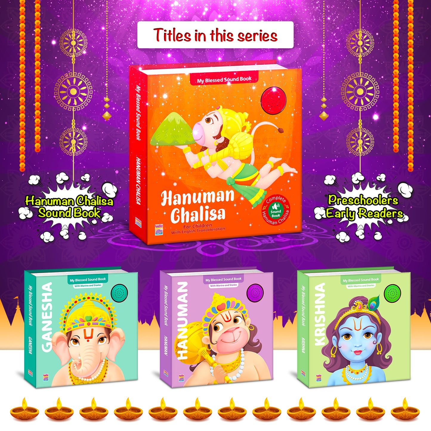 Hanuman Chalisa Sound Book | India's First Mythology Book with Full Hanuman Chalisa in Sound