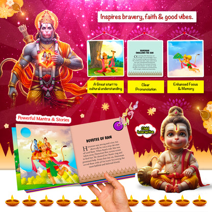 Hanuman Mantra Sound and Story Book | India's First Mythology Shloka & Mantra Sound Book for Kids