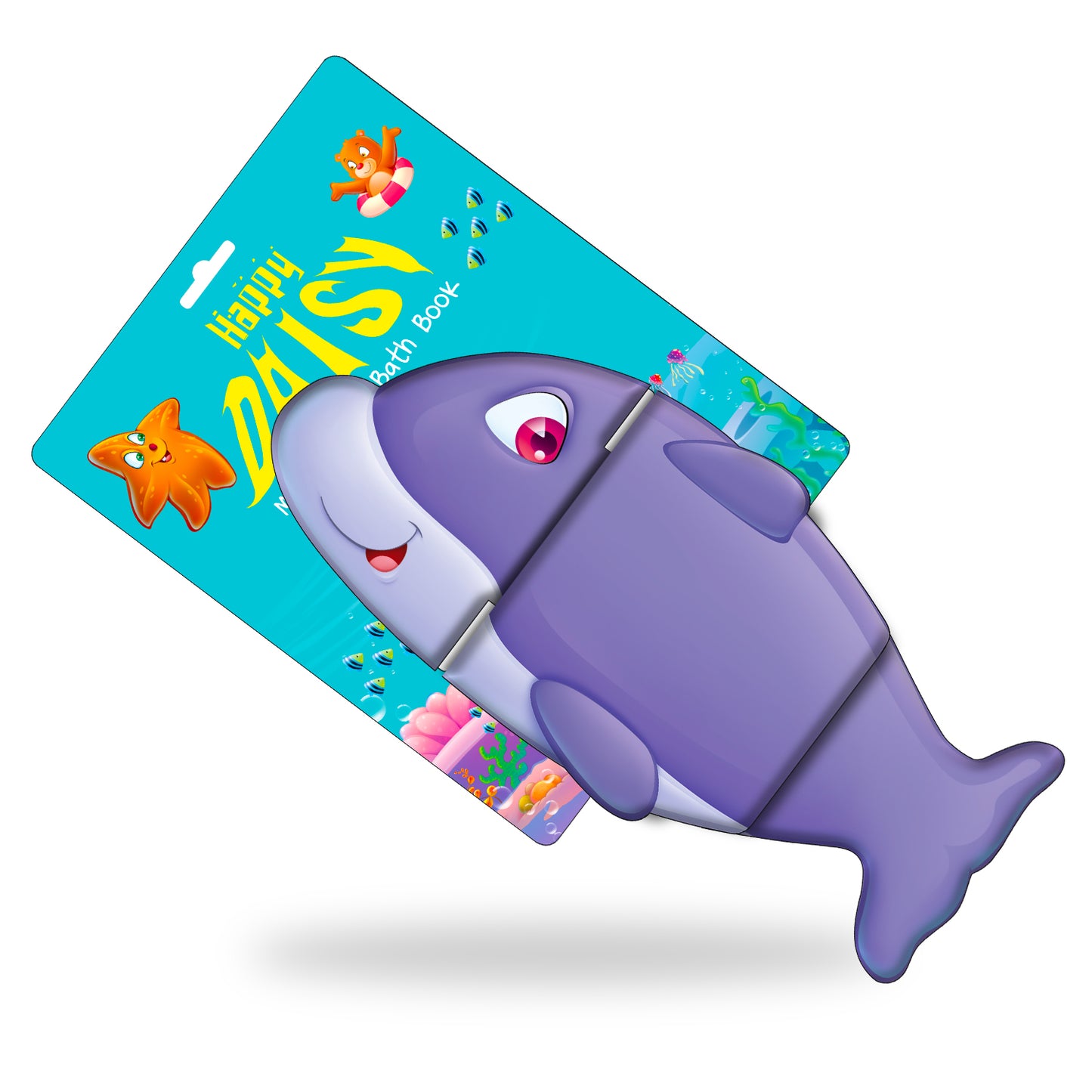 Happy Daisy Bath Book | Waterproof Soft Bath Book for Babies & Toddlers | Interactive Bath Time Book