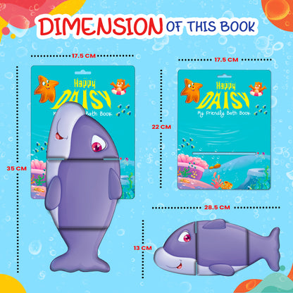 Happy Daisy Bath Book | Waterproof Soft Bath Book for Babies & Toddlers | Interactive Bath Time Book