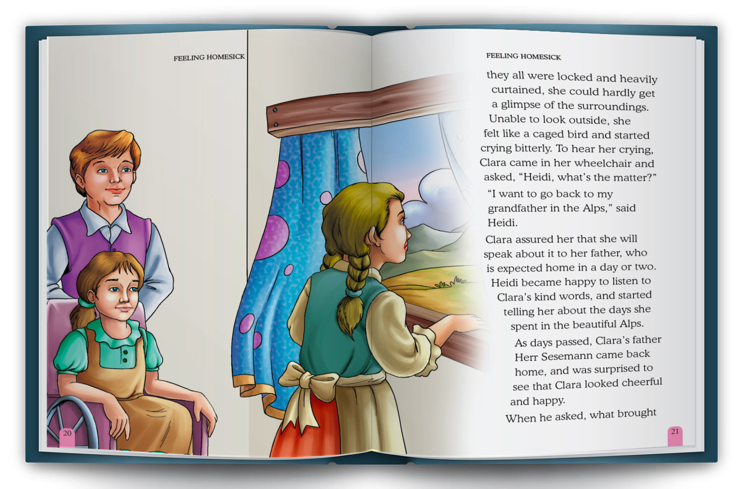 Heidi - Interior spread: Visit to Peter's Home
