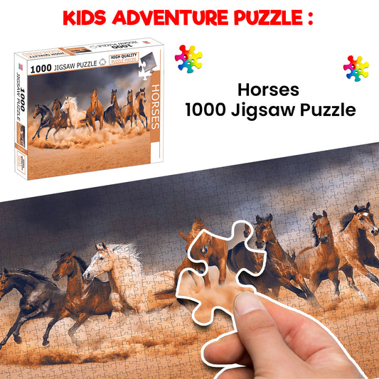 Horses Jigsaw Puzzle - Lifestyle with kids & family