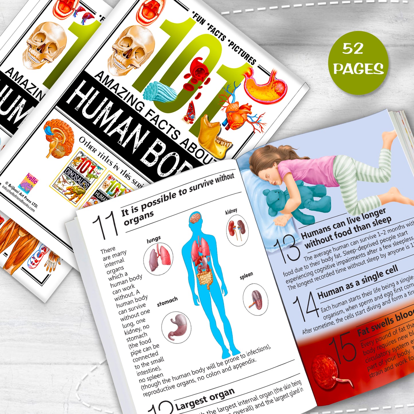 101 Amazing Facts About Human Body | Picture Knowledge Book for Kids | Educational Science Book