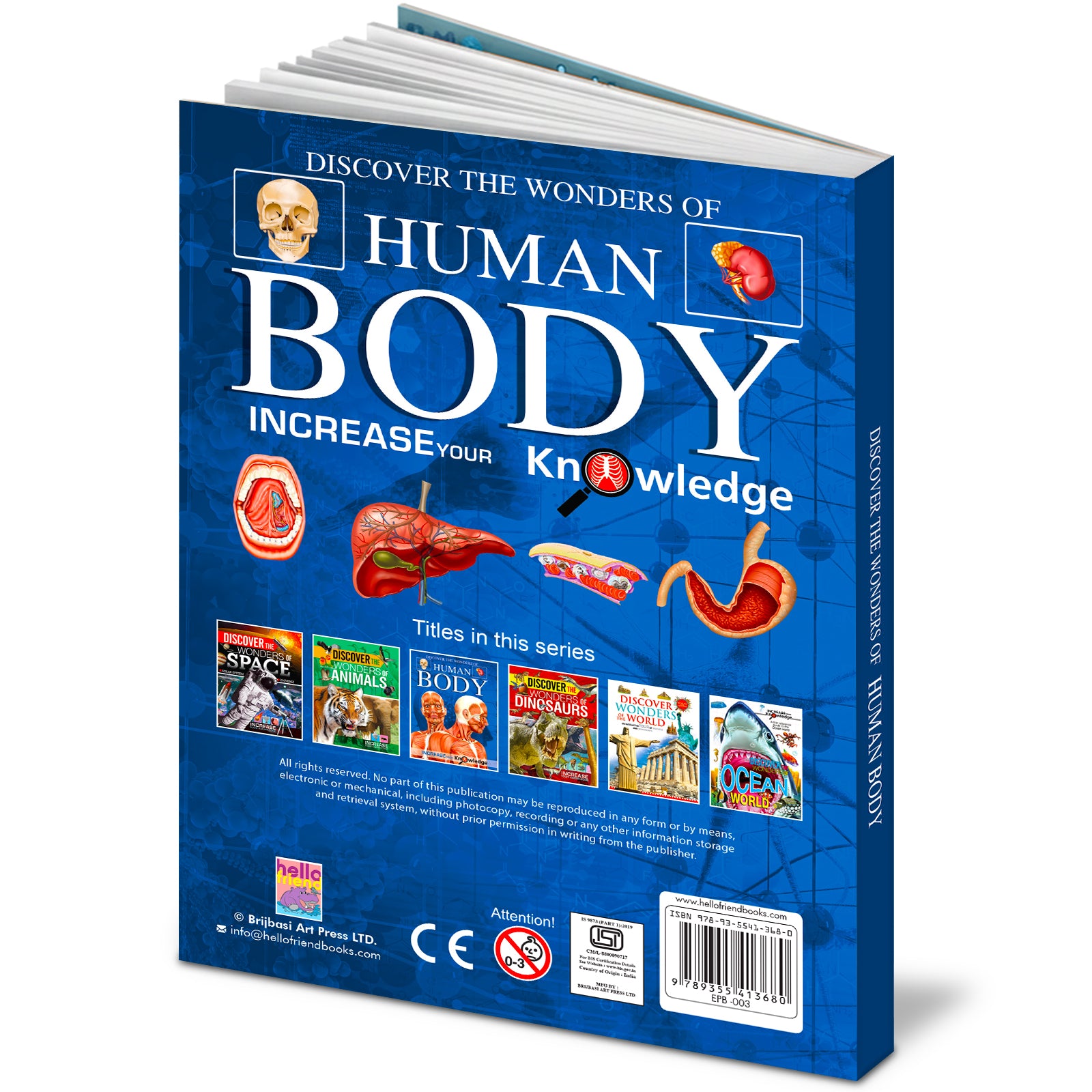 Discover the Wonders of Human Body - Back cover with series titles