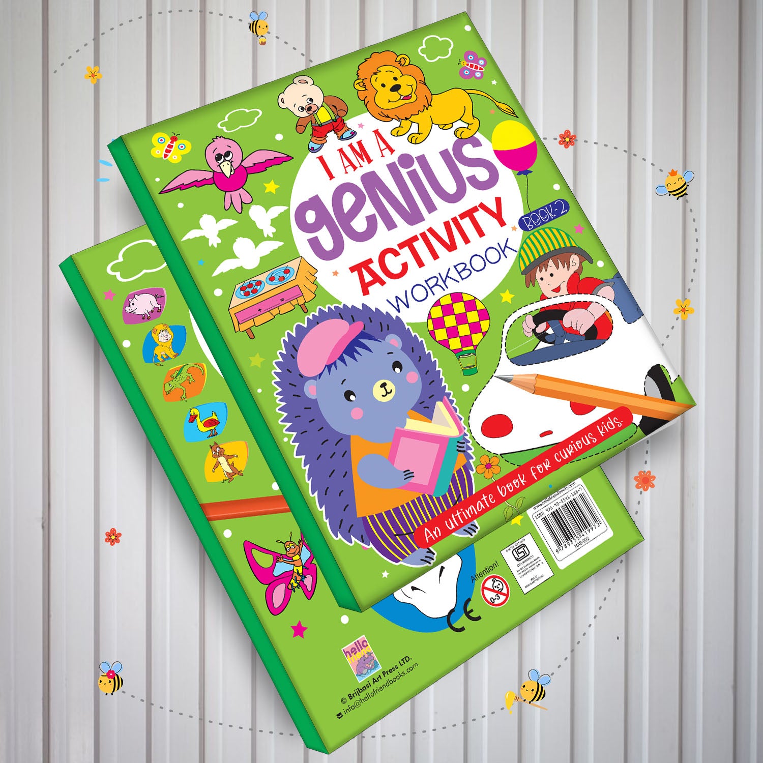 I Am a Genius Activity Workbook Book 2 - Two books stacked cover view