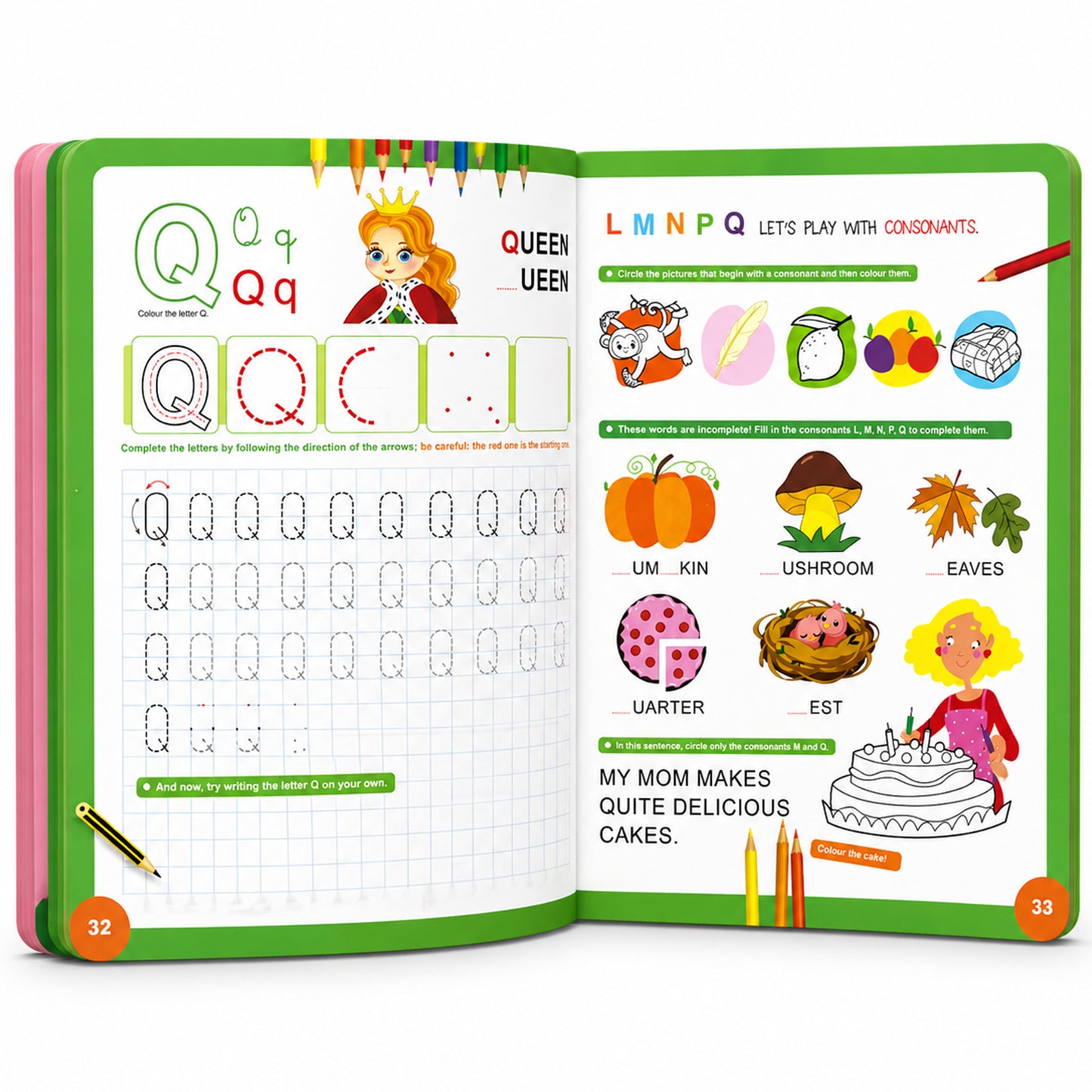Learn Letters & Numbers ABC 123 | Alphabet & Number Activity Book for Kids | Early Learning Workbook