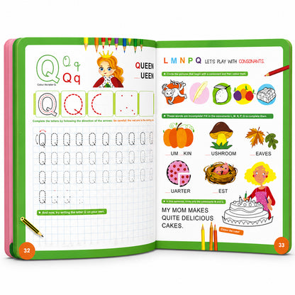 Learn Letters & Numbers ABC 123 | Alphabet & Number Activity Book for Kids | Early Learning Workbook