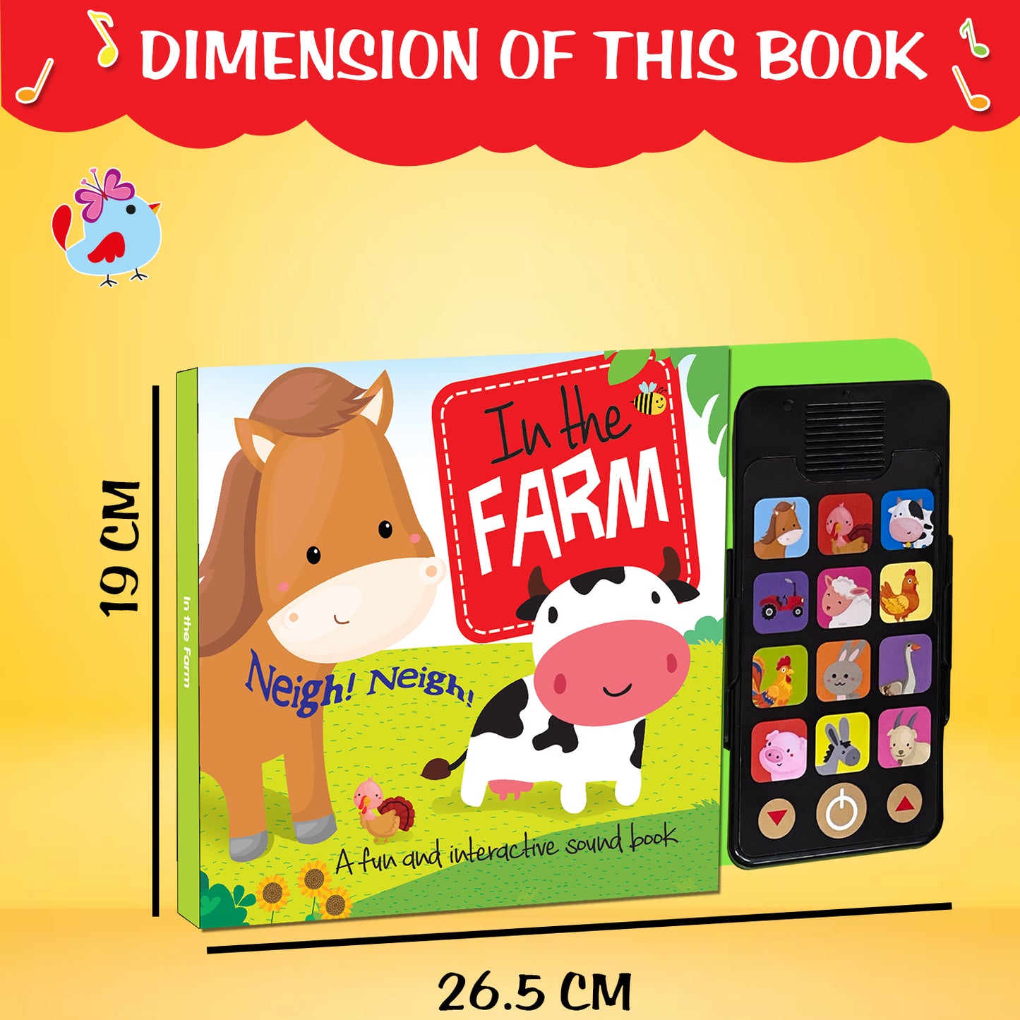 In the Farm Sound Book | Interactive Farm Animals Book for Kids