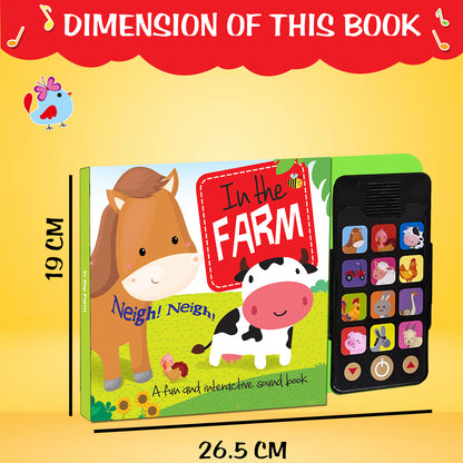 In the Farm Sound Book | Interactive Farm Animals Book for Kids