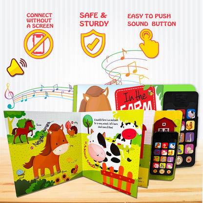 In the Farm Sound Book | Interactive Farm Animals Book for Kids