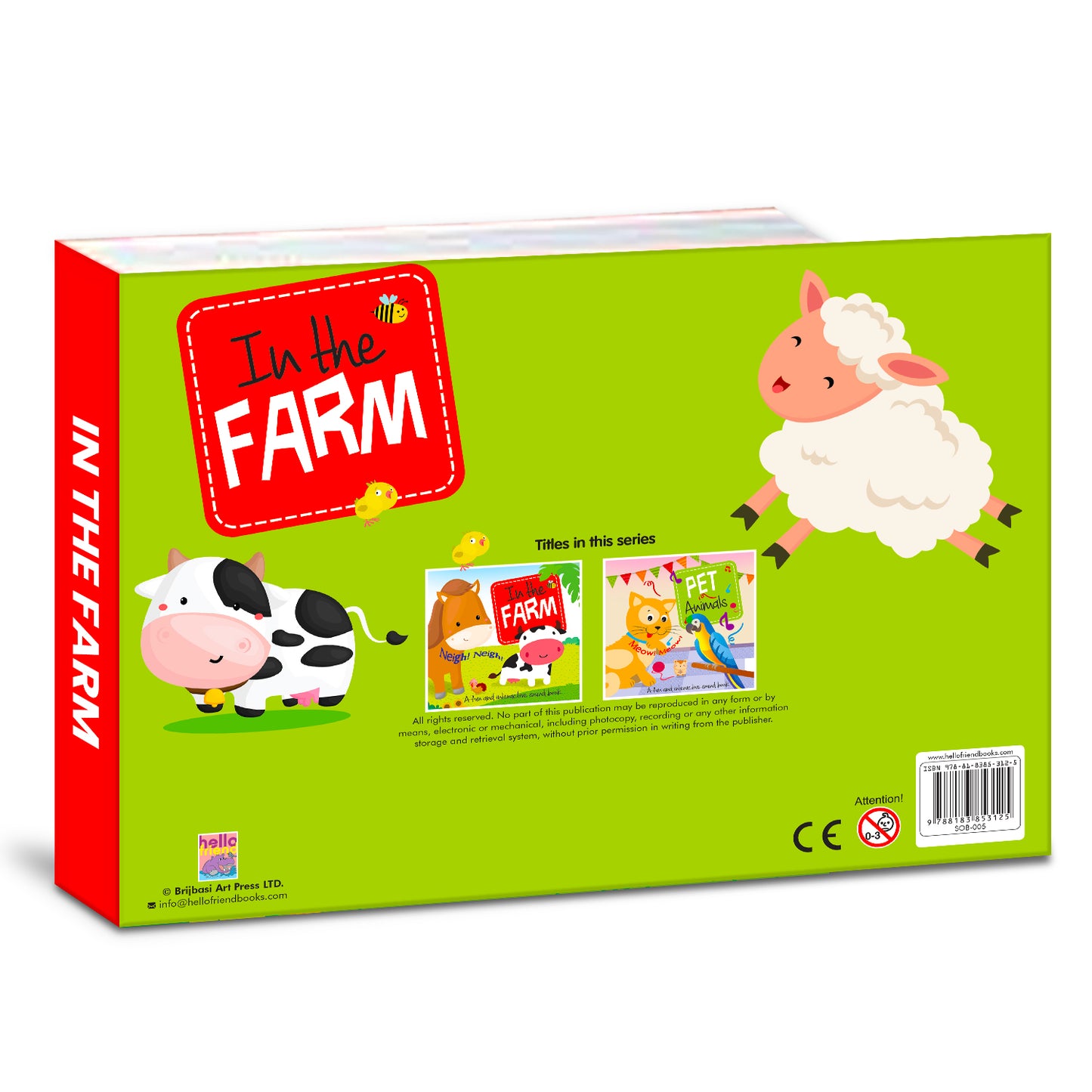 In the Farm Sound Book | Interactive Farm Animals Book for Kids