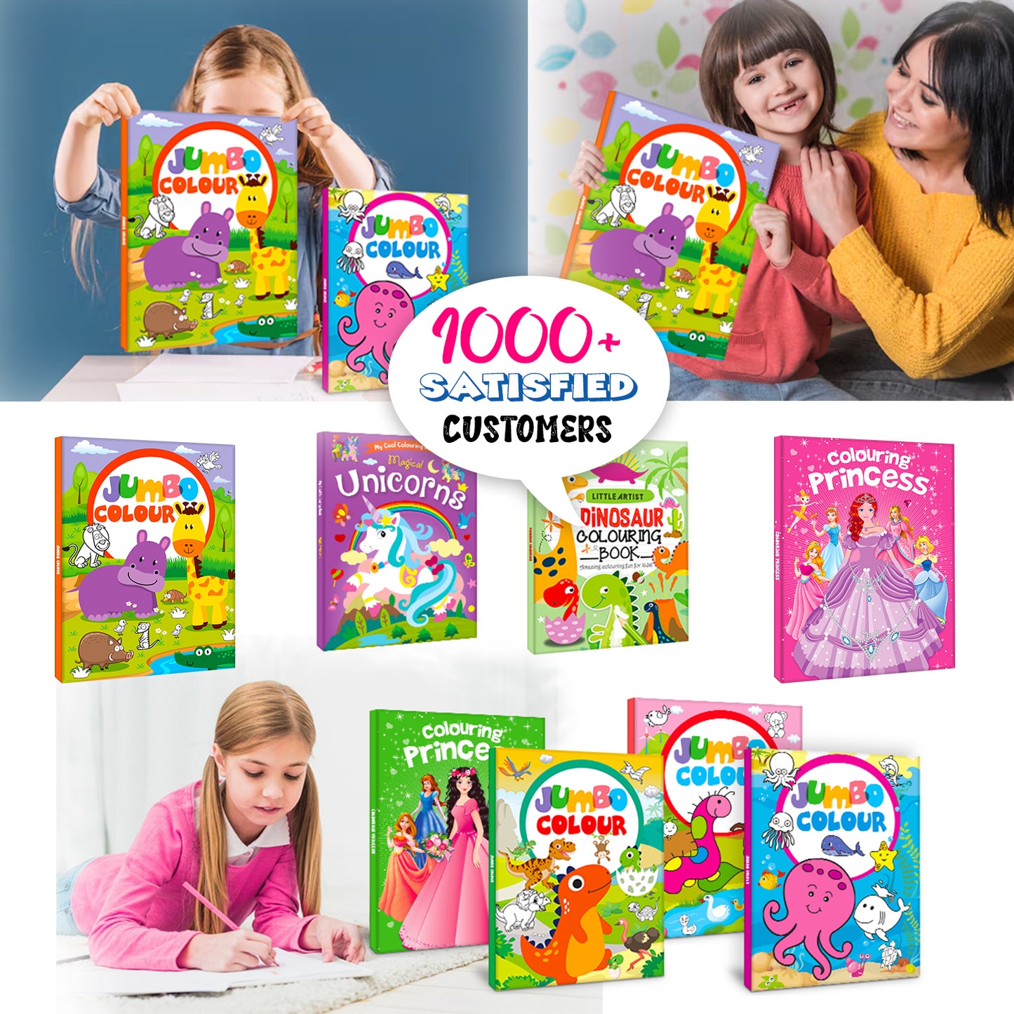 Jumbo Color – Safari Animals | Jumbo Coloring Book for Kids | Big Safari Animal Activity Book