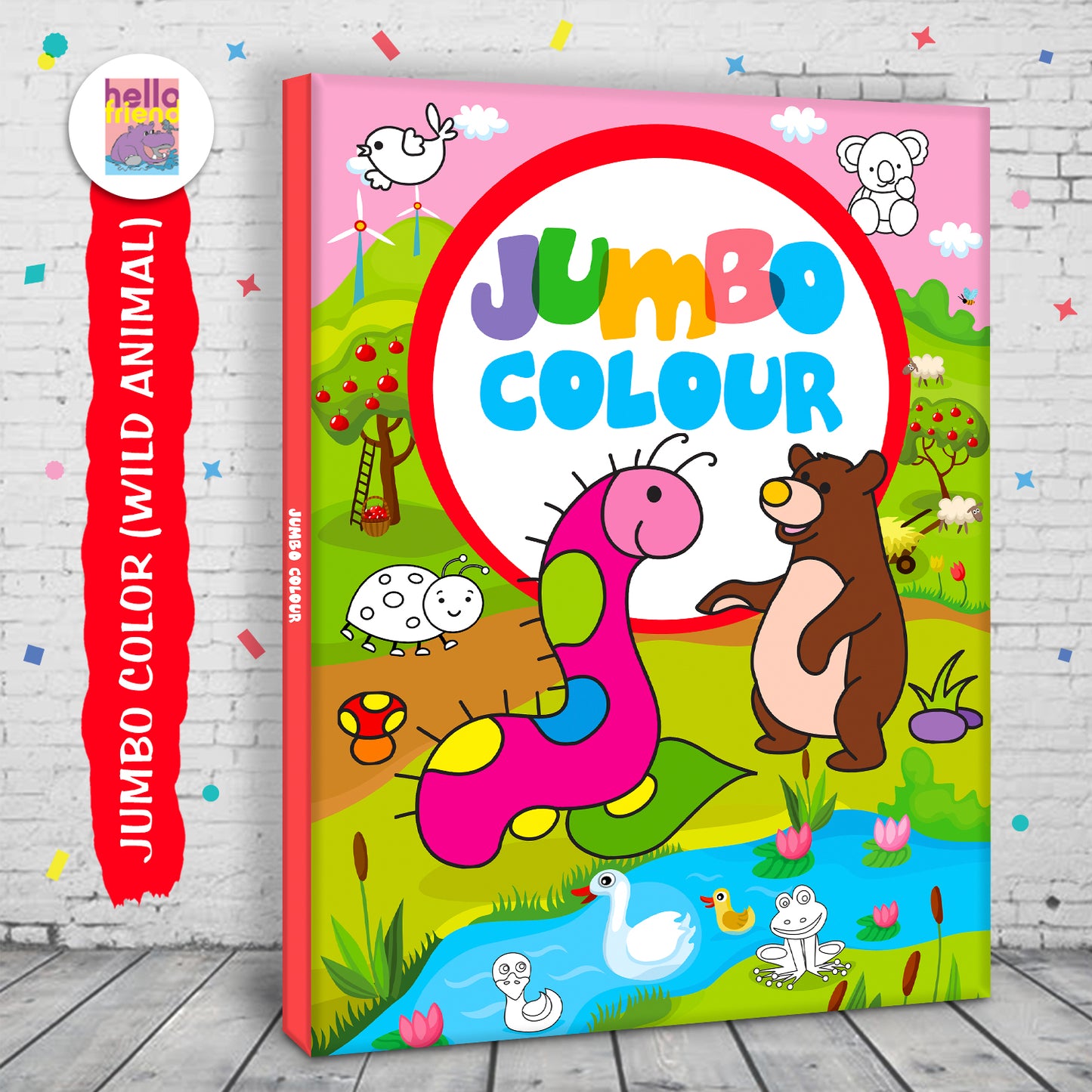 Jumbo Color – Wild Animals | Jumbo Coloring Book for Kids | Big Animal Coloring Activity Book