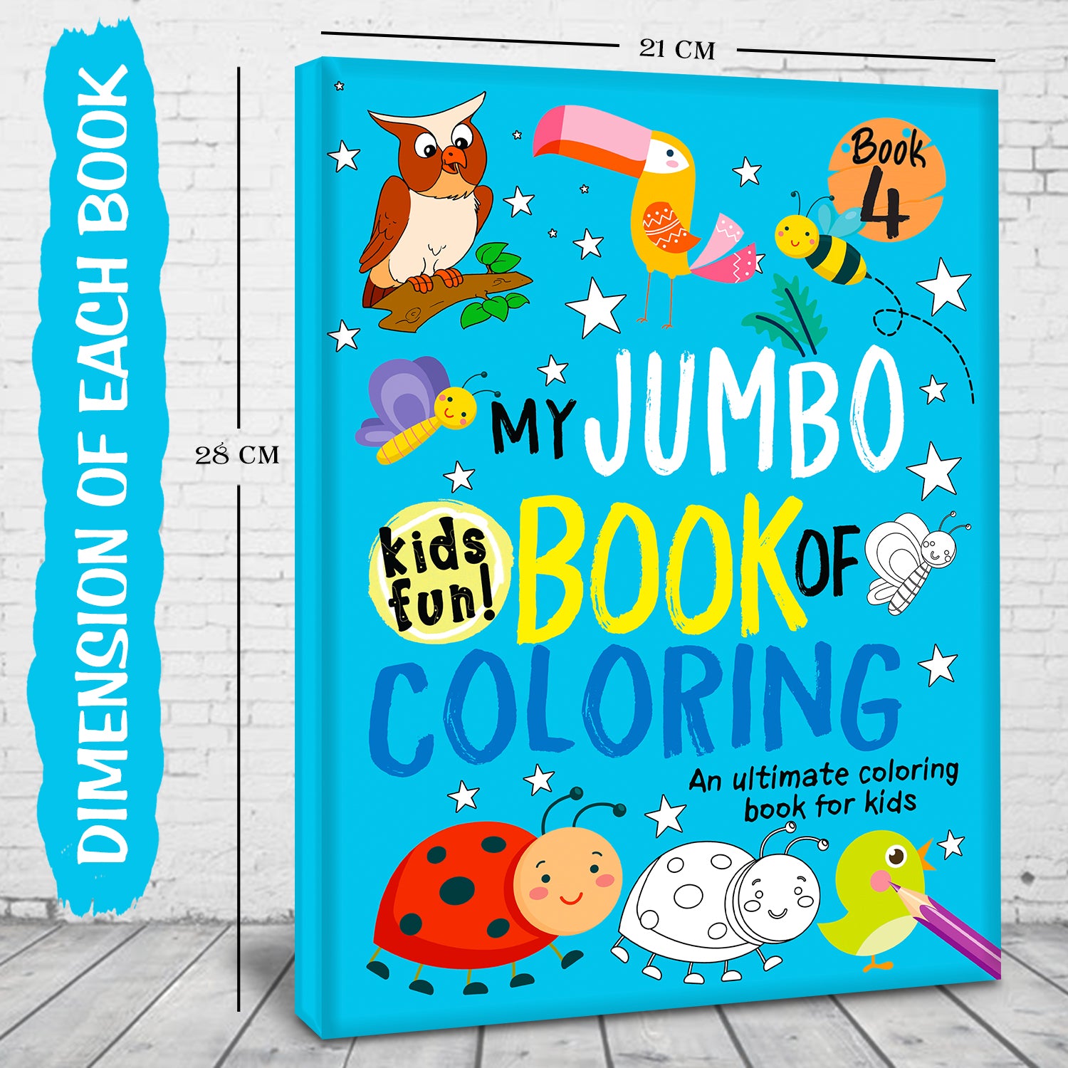 My Jumbo Book of Coloring 4 - Dimensions 21x28 cm