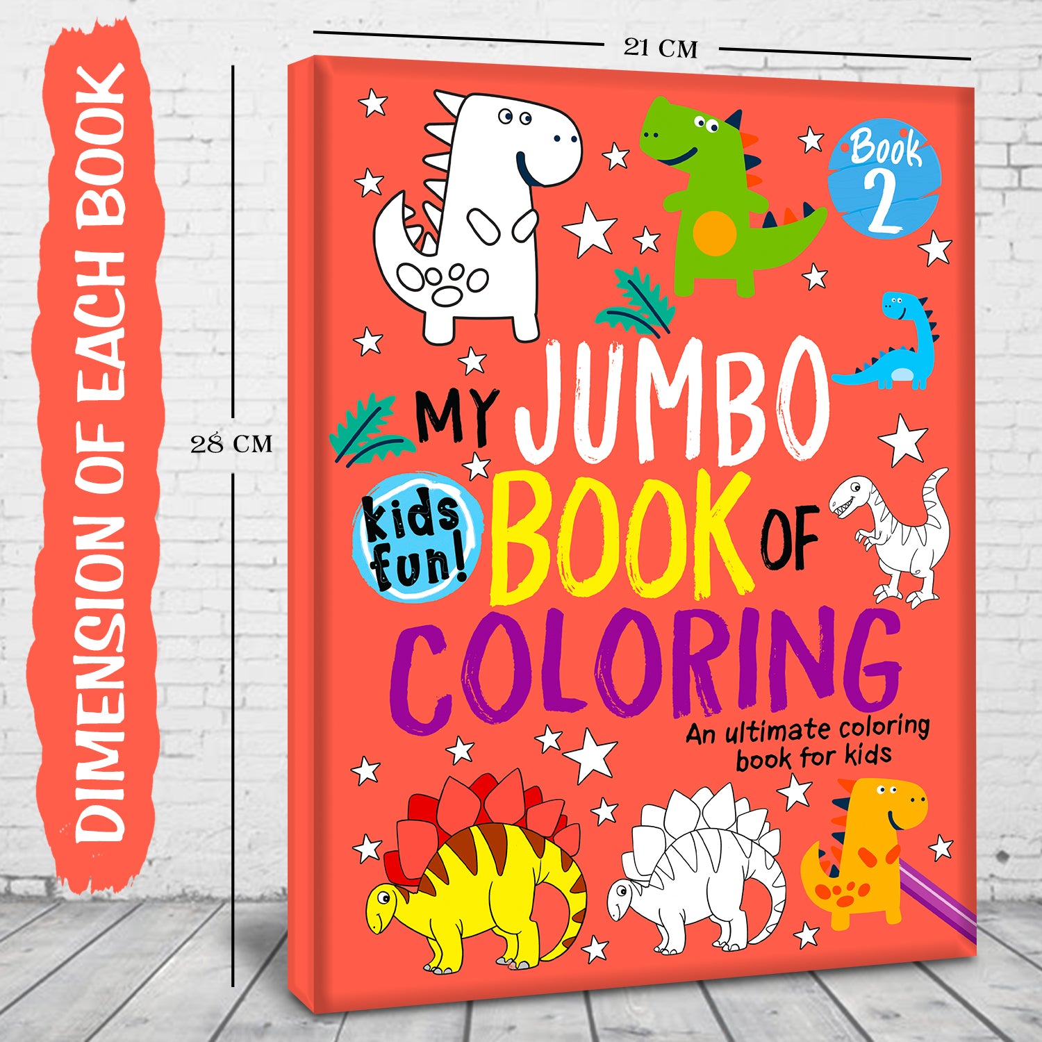 My Jumbo Book of Coloring 2 - Dimensions 21x28 cm