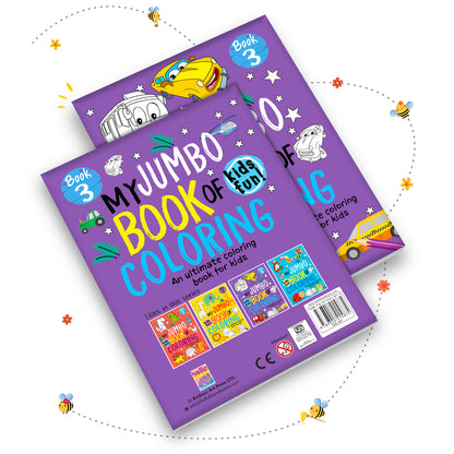 My Jumbo Book of Coloring 3 - Back cover showing series titles and barcode