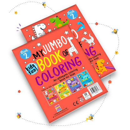 My Jumbo Book of Coloring 2 - Back cover showing series titles and barcode
