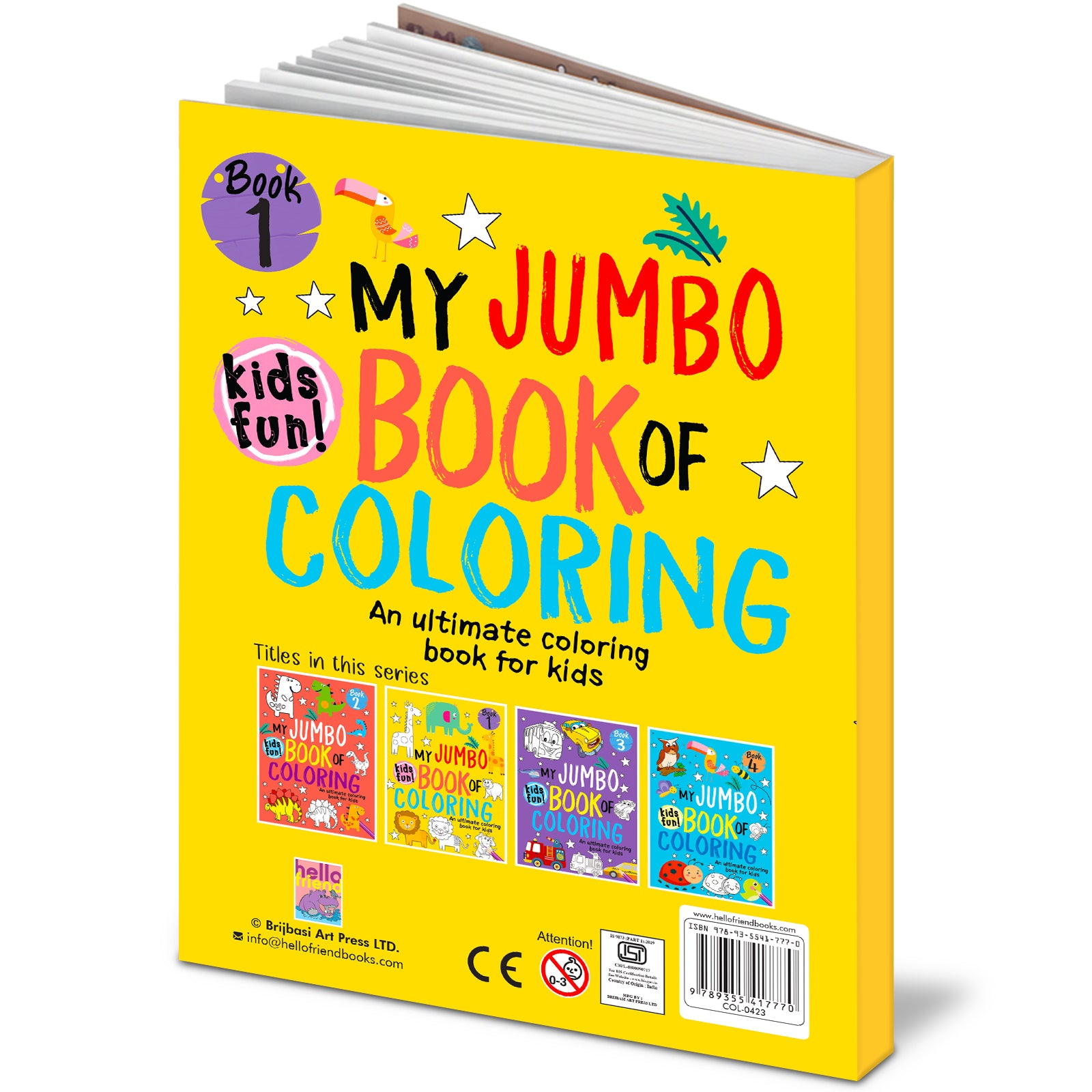 My Jumbo Book of Coloring 1 - Two books lifestyle display
