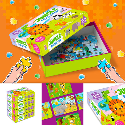Jungle Puzzle Fun | Toddler Jigsaw Puzzle for Kids 3+