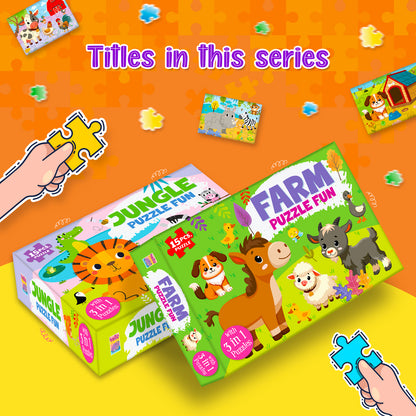 Jungle Puzzle Fun | Toddler Jigsaw Puzzle for Kids 3+