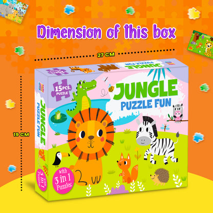 Jungle Puzzle Fun | Toddler Jigsaw Puzzle for Kids 3+