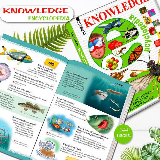 Ultimate Knowledge Encyclopedia - Inside pages 144 pages fish spread
