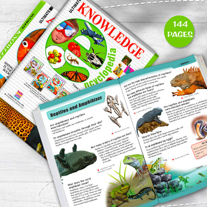 Ultimate Knowledge Encyclopedia - Inside pages 144 pages reptiles spread