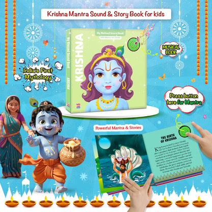Krishna Sound Book | Mythology Mantra & Story Sound Book for Kids