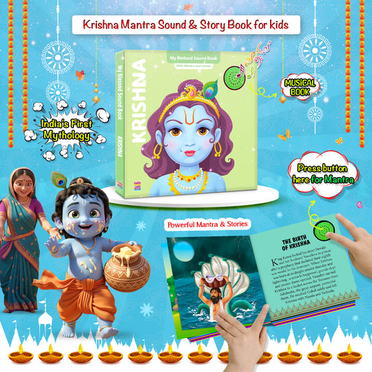 Krishna Sound Book | Mythology Mantra & Story Sound Book for Kids