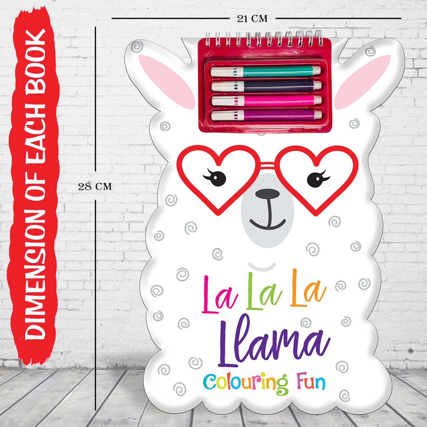 La La La Llama Colouring Fun | Llama Coloring Book for Kids | Cute Animal Creative Activity Book