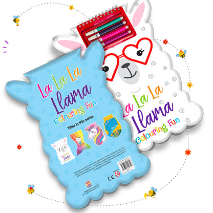 La La La Llama Colouring Fun | Llama Coloring Book for Kids | Cute Animal Creative Activity Book