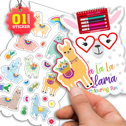 La La La Llama Colouring Fun | Llama Coloring Book for Kids | Cute Animal Creative Activity Book