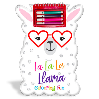 La La La Llama Colouring Fun | Llama Coloring Book for Kids | Cute Animal Creative Activity Book