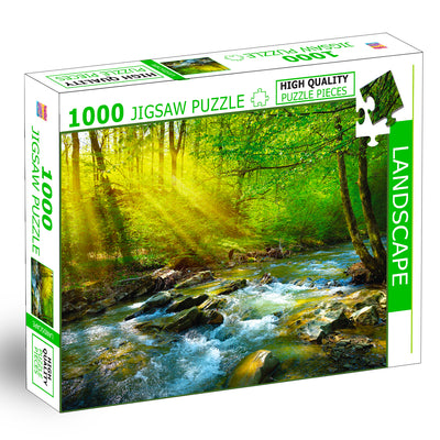 Landscapes Jigsaw Puzzle | 1000 Piece Educational Puzzle for Kids & Adults | Scenic Nature Brain Boosting Puzzle