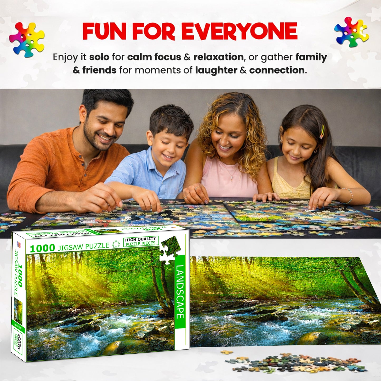 Landscapes Jigsaw Puzzle - Completed puzzle dimensions