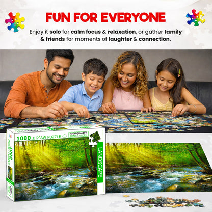 Landscapes Jigsaw Puzzle - Completed puzzle dimensions