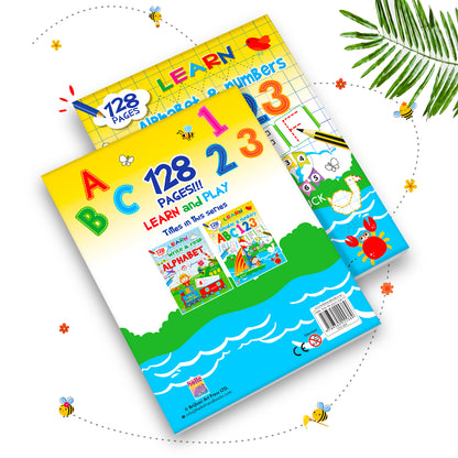Learn Letters & Numbers ABC 123 | Alphabet & Number Activity Book for Kids | Early Learning Workbook